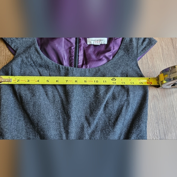 Isaac Mizrahi for Target grey wool blend purple fit and flare size 6 - Picture 3 of 4